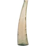 Vase en verre recycl 80 cm marron clair 20x20x80 cm