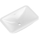 Villeroy&boch - vasque 45 x 28 rectangle  encastrer villeroy et boch loop & friends titanceram blanche ...