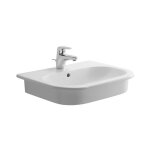 Duravit - d - code - vasque  encastrer, 55x44 cm, avec un trou pour robinetterie, blanc 0337540000