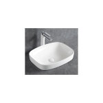Bernstein - vasque  poser ou  encastrer en cramique sanitaire kw8083 - 50 x 38 x 14 cm - couleur slectionn ...