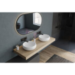 Bernstein - vasque lavabo design moderne rond � poser lave main fonte min�rale anti - d�coloration salle ...