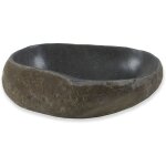 Ro'ma nature - vasque � poser pierre naturelle - format irr�gulier - galet de rivi�re
