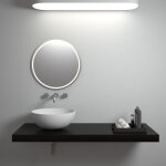 Kroos � - vasque ronde � poser en solid surface blanc mat - brazzaville