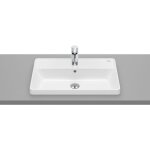 Roca - vasque � poser avec trou pour robinet square the gap dimensions : 600x390x130 mm