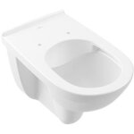 Wc suspendu compact sans bride villeroy et boch o. novo 36 x 59, 5 + abattant