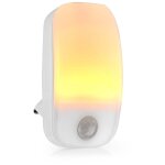 Veilleuse led capteur de mouvement capteur jour nuit 0. 55 w 11 lm blanc chaud nedis lnlw10wt Veilleuse led capteur de mouvement capteur jour nuit 0. 55 w 11 lm blanc chaud nedis lnlw10wt