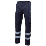 Velilla - pantalon stretch multipoches � bandes r�fl�chissantes vellila bleu marine 56