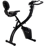 Homcom - vélo d'appartement pliant 8 niveaux de résistance magnétique dossier selle réglable poignées ... Homcom - vélo d'appartement pliant 8 niveaux de résistance magnétique dossier selle réglable poignées ...