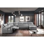 Canapé d'angle relax et convertible en cuir épais de luxe italien avec relax électrique, 8 places bosini, ... Canapé d'angle relax et convertible en cuir épais de luxe italien avec relax électrique, 8 places bosini, ...