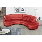 Venesetti - canapé en cuir italien de luxe 5 / 6 places bretini rouge foncé, côté accoudoir gauche - ... Venesetti - canapé en cuir italien de luxe 5 / 6 places bretini rouge foncé, côté accoudoir gauche - ...