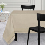 Nappe carre 180x180 cm venise beige, par soleil d'ocre