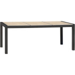 Dcb garden - venise - table de jardin en aluminium avec plateau cramique