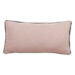 Vent du sud - housse de coussin lin lav� - doubl� coton lav� - finition galon noir 'pr�lude' pr�lude ...