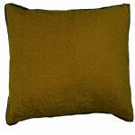 Housse de coussin foin 45 x 45 cm pur lin lav