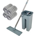 Venteo balai autoclean mop 360 avec seau double compartiment 4 serpillires microfibre ultra absorbante ...