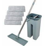 Balai autoclean mop 360 avec seau double compartiment 4 serpillires microfibre ultra absorbante systme ...