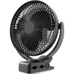Ventilateur � clip � piles 10000 mah 20cm, ventilateur usb portable, 4 vitesses, d�bit d'air puissant, ...