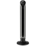 Ventilateur colonne oscillant rowenta vu6670 40w 3 vitesses h28cm d28cm noir