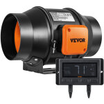 Ventilateur deextraction 150 mm extracteur deair conduit 683 m� / h 38 w regulateur temperature humidite ...