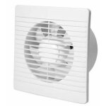Ventilateur d'extraction 100 mm 12w 130m� / h avec clapet anti - retour et interrupteur � cha�ne, ventilateur ...