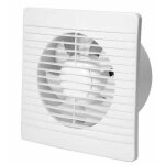 Ventilateur d'extraction 100 mm 12w 130m3 / h avec clapet anti - retour et interrupteur � chane, ventilateur ...