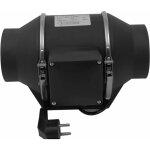 Ventilateur d'extraction de fum�e ventilateur de conduit en ligne 220m3 / h 100mm r�gulateur intelligent ...