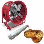 Mw tools - ventilateur mobile mv500r avec tuyau et sac filtrant mv500rset