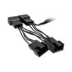 Ventilateur pc cble y [1x ventilateur pc femelle 4 ples - 4x ventilateur pc femelle 4 ples] 0. 35 ...