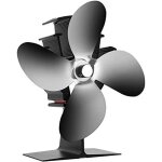 Ventilateur poele bois 40�c d�marrage op�ration silencieuse, 4 lames ventilateur de poele est aliment� ...