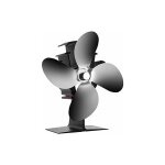 Ventilateur poele bois 40c dmarrage opration silencieuse, 4 lames ventilateur de poele est aliment ...