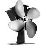 Ventilateur poele bois 40  c dmarrage opration silencieuse, 4 lames ventilateur de poele est aliment ...