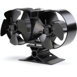Ej. life ? ventilateur de chemin�e � double t�te 8 pales ? aluminium ? d�marrage automatique ? silencieux ...