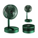 Ventilateur portable pliable, rechargeable sur pied usb, 3 vitesses, 1200 mah, ventilateur  piles pour ...