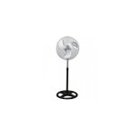 Ventilateur sur pied 75 w ? pales m�talliques 45 cm ? 3 vitesses r�glables ? hauteur ajustable pour ventilatio ...
