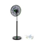 Suinga - ventilateur sur pied silencieux orbegozo f0248, tlcommande, 18 pales. noir et vert