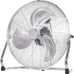 Ventilateur de table homcom gris 100w 3 vitesses �51cm m�tal