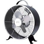 Ventilateur de table r�tro noir 20 cm - - domair