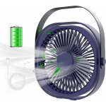 Ventilateur usb, ventilateur de table mini ventilateur, 3 vitesse ventilateur silencieux, portable rechargeabl ...