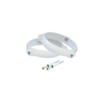 La ventilazione - 2 colliers bride blanc pour tube ventilation rond 100 + vis 5x45 mm et cheville en ...
