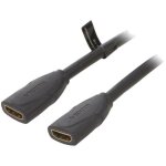 Cable hdmi 2. 0 femelle des deux cotes 4k 3d uhd 0. 5m - noir