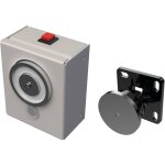 Ventouse de maintien de porte ouverte murale en applique bi - tension 24 / 48v - sewosy - vmpo242 / 484m ...