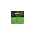 Salone - ve'randa pergola en acier vert et plateau en polyester beige 250x300x250 / 203 cm pour jardin ...