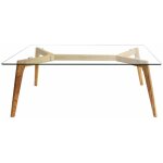 Altobuy - verane - table basse rectangulaire plateau verre Altobuy - verane - table basse rectangulaire plateau verre