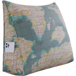 Vercart 100% coton coussin de lecture incliné oreiller compensé triangulaire dossier traversin repos ... Vercart 100% coton coussin de lecture incliné oreiller compensé triangulaire dossier traversin repos ...
