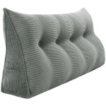 Vercart - coussin de lecture compens�, triangulaire coussin � coins, gros coussin canap�, traversin t�te ...