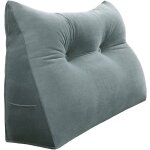 Vercart - coussin de lecture compens�, triangulaire coussin � coins, gros coussin canap�, traversin t�te ...