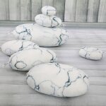 Coussin de pierre 3d imprim dcoration  la maison pouf accessoires de photographie personnalis 7 picesmarb ...