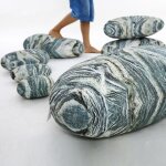 Coussin de pierre 3d imprim dcoration  la maison pouf accessoires de photographie personnalis 7 picespier ...