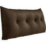 Vercart - grand oreiller de lit dcoratif, coussin de lecture capitonn de boutons, oreiller de corps ...