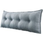 Vercart grand oreiller de lit dcoratif, coussin de lecture capitonn de boutons, oreiller de corps pour ...